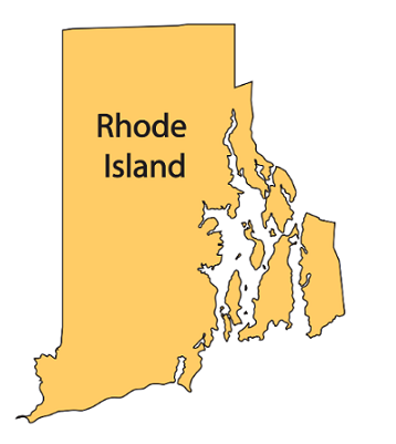 Map of Rhode Island